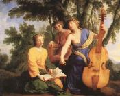 尤斯塔什 勒 叙厄尔 : The Muses Melpomene Erato And Polymnia